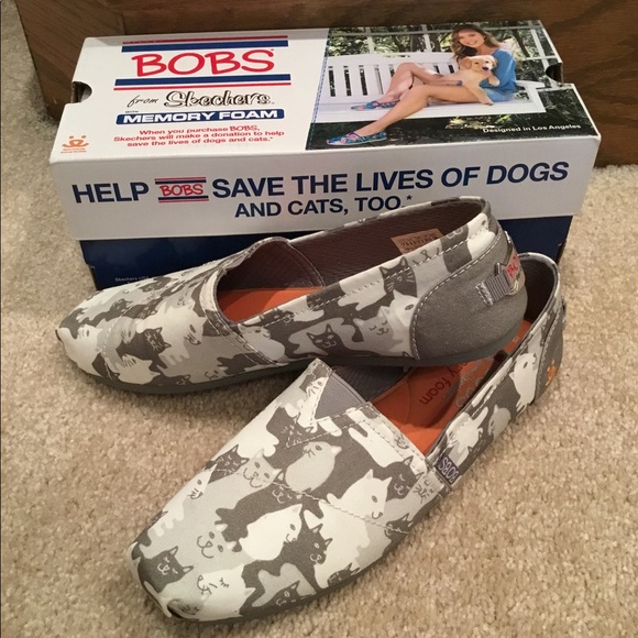 Skechers Shoes - BOBS Cat-Mouflage Flat Slip Ons